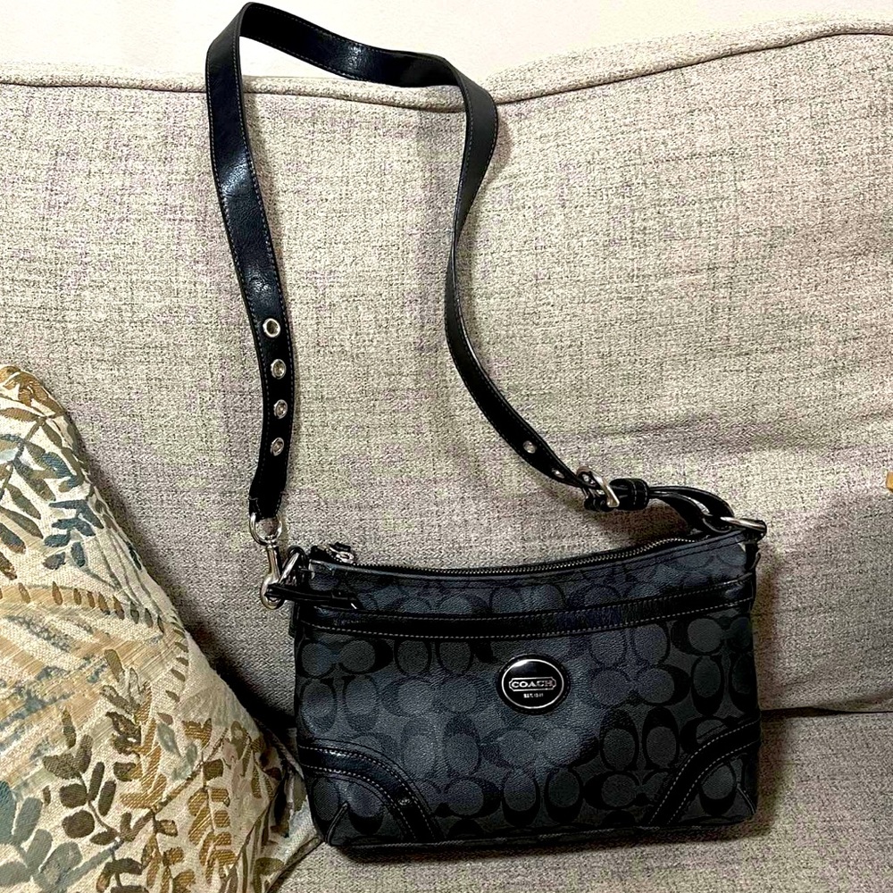 Coach Leather Crossbody, fair condition. Preloved!